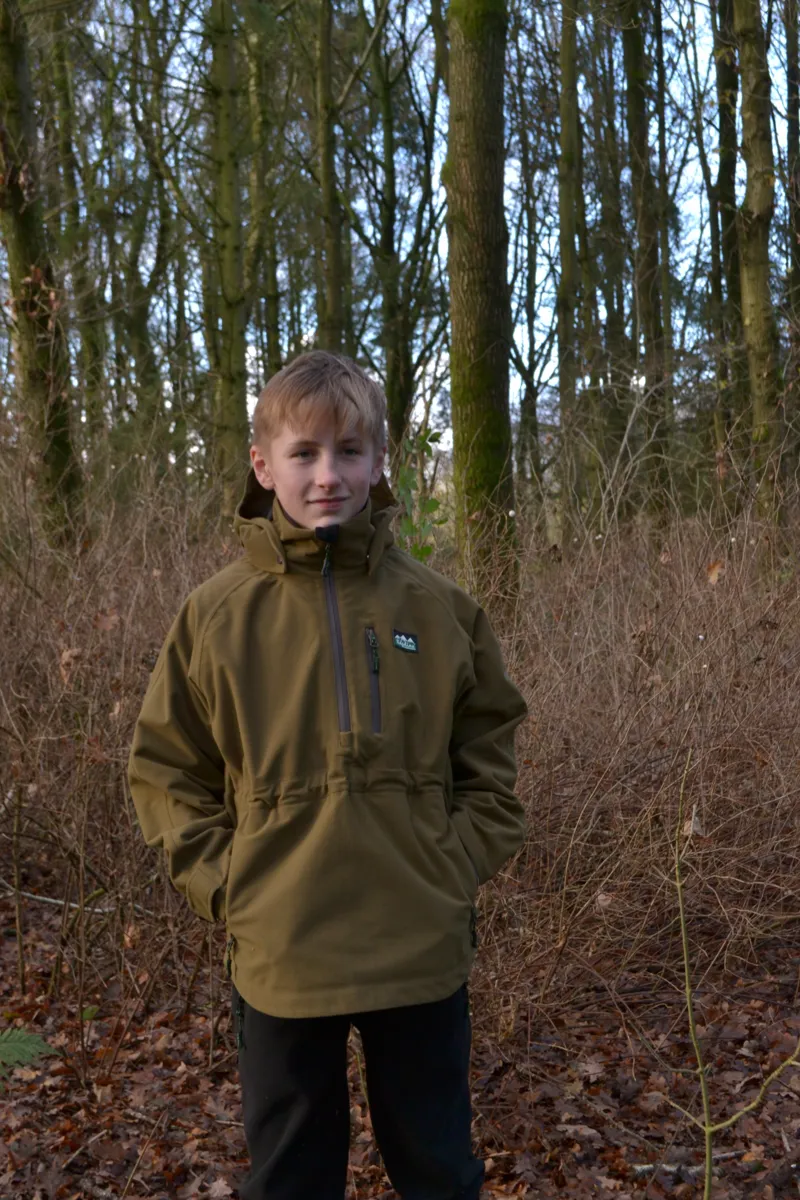 Ridgeline Kids Monsoon Classic Smock in Teak-5